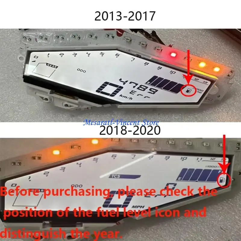A70F Digital Cluster Dashboard LCD Display Bildschirm für MT09 FZ09 2013-2017 Klare Anzeige Tag Nacht Sichtbarkeit – Detail 5