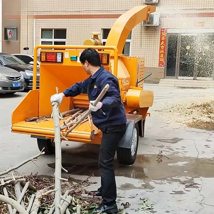 High Quality Large Capacity Wood Chipper Mill Log Shredder Multifunctional Timber Bamboo Crusher