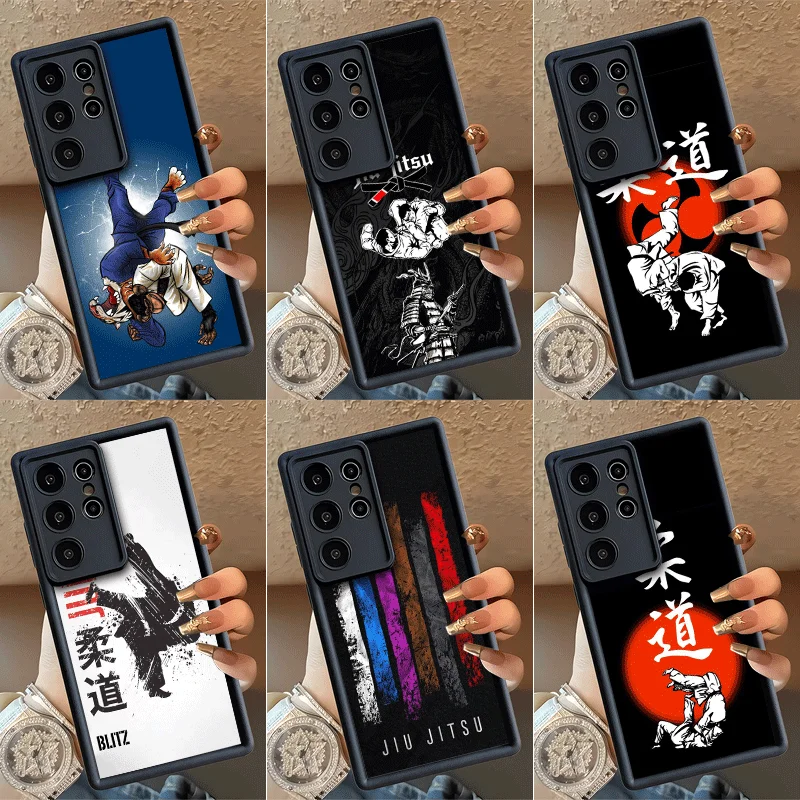 Judo Jiu Jitsu BJJ Brazilian Shockproof Phone Case For Samsung Galaxy S23 S24 S25 S26 Ultra S21 FE S20 Plus 5G Silicone Cover
