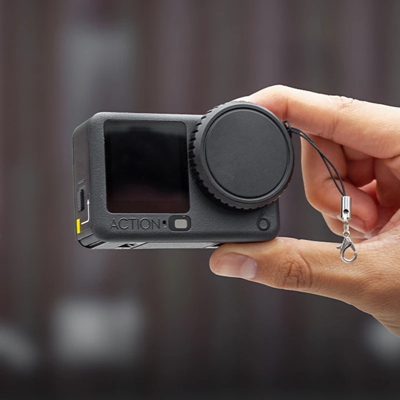 1 szt. Silikonowa osłonka na obiektyw do Osmo Action 6, odporna na zarysowania i odciski palców, osłona ochronna do akcesoriów Action6