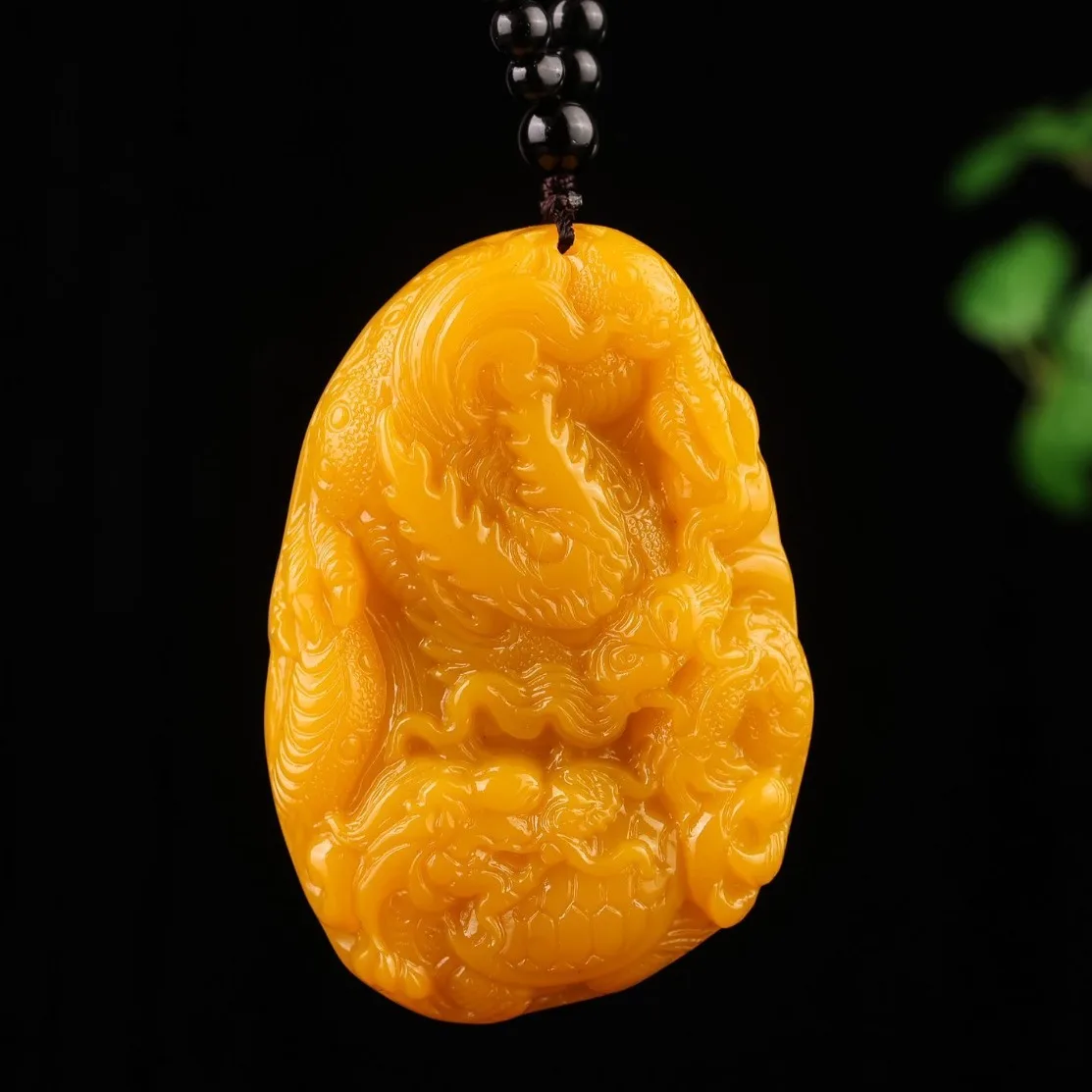 Natural Jade Dragon Pendant Necklace Lucky Amulet Unisex Vintage Sweater Chain Jewelry Daily Wear Holiday Gift Drop Shipping