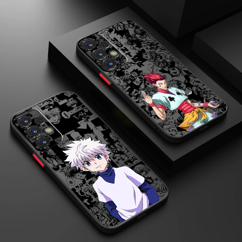 

Hunter X Hunter Cartoon Frosted Translucent For Samsung Galaxy S24 S23 S22 S21 S20 FE S10 S9 S8 Plus Ultra Pro 5G Funda