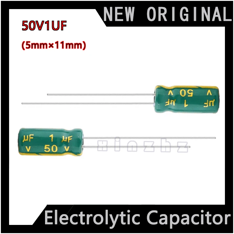 Electrolytic Capacitor 50V 1UF Original High-frequency Low Resistance High-power High-quality And Durable 5MM * 11MM