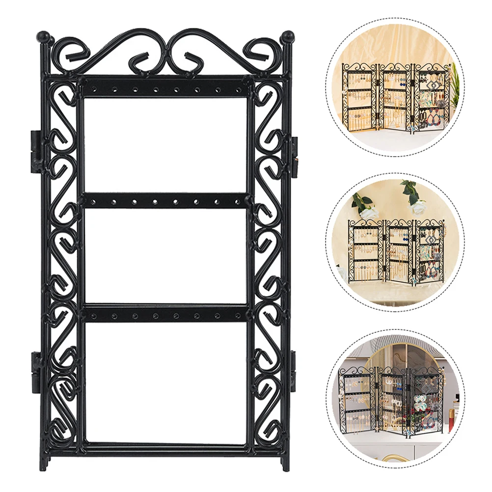 Jewelry Storage Rack Necklace Display Holder Earrings St Reliable Props Collapsible Desktop Stable Dressing Table Makeup Vanity