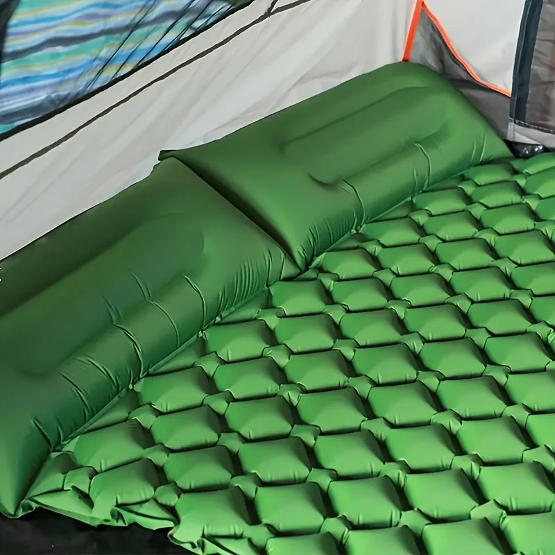 Rhombus Style Camping Inflatable Sleeping Pad - Two Interlockable Inflatable Pads
