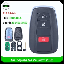 DIYKEY 231451-3450 Smart Key for Toyota RAV4 2021 2022 Proximity Remote Fob HYQ14FLA 314.3MHz 89904-47790