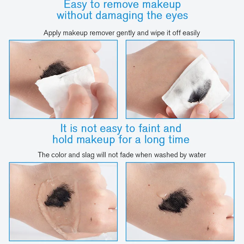 Lange krullende zwarte mascara Waterdichte formule voor natuurlijk ogende volumineuze wimpers