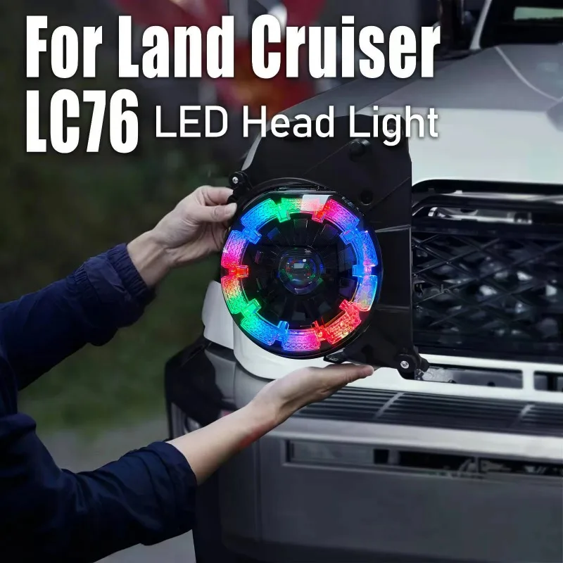 HOT SELL in South Africa RGB LC70 LC76 LC79 Retrofit Headlamp Angry Eye Corner Lights LED Projector Headlights for