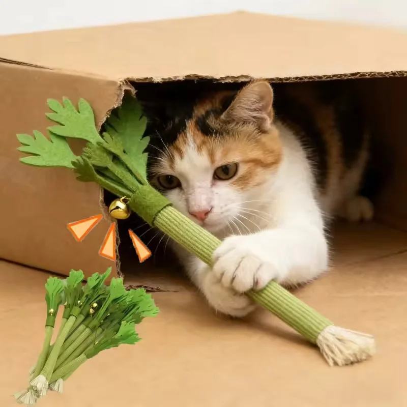 Juguetes para Masticar para Gatos, Juguete de Catnip para Limpiar los Dientes, Juguete Interactivo para Gatos, Palo Molar de Catnip, Juguete para Morder con Sonido para Gatos