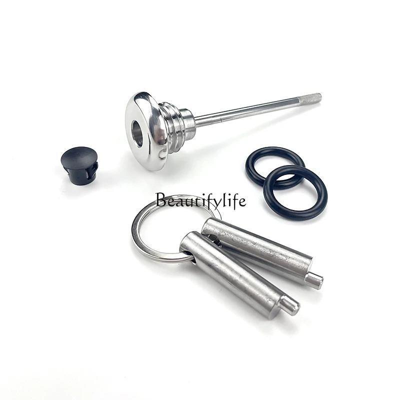 Motorcycle Modification Anti-Theft Oil Dipstick Stainless Steel Special Anti-Skid Oil Filter Cap Anti-Oil Feeler