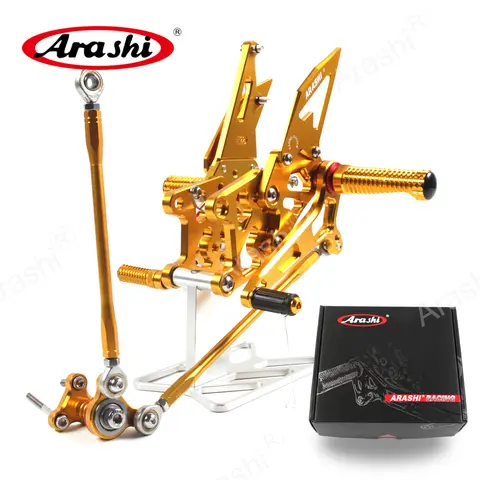 혼다 CBR 600 CBR600 RR 2007 2008 07 08용 아라시 CBR600RR 2007-2008 라이더 풋레스트, 조절식 리어셋 풋 페그, 리어 레스트