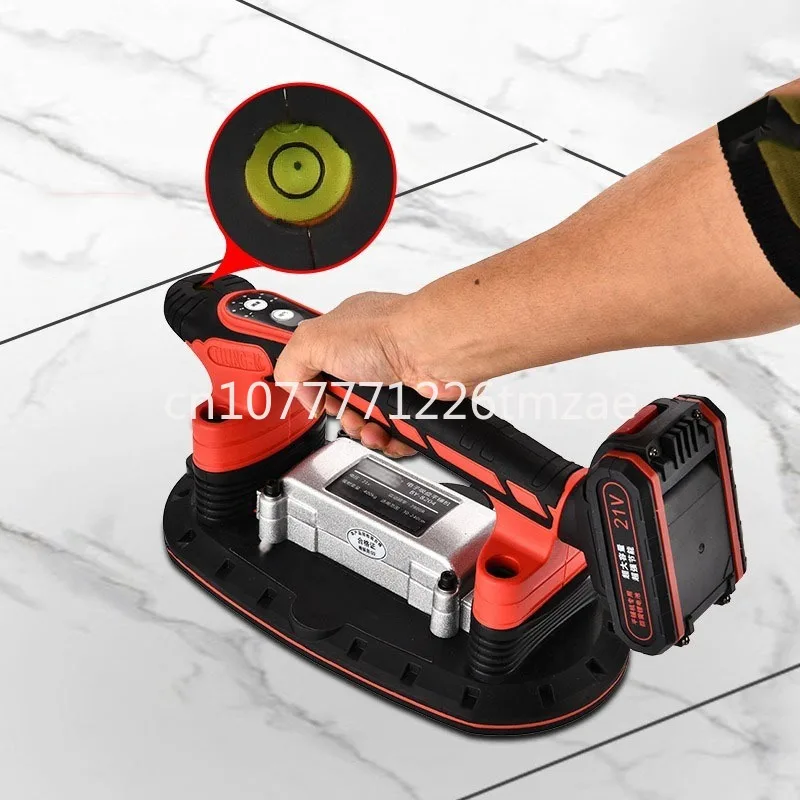 Wall Tile Laying Vibration Tool Rechargeable Tile Paving Machine with 2 Batteries