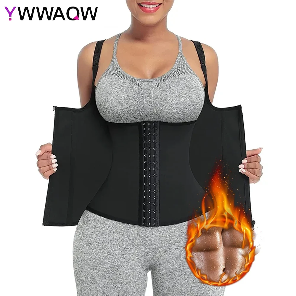 

Sweat Waist Trainer Vest Slimming Corset for Weight Loss Body Shaper Sauna Suit Compression Shirt Belly Girdle Tops Shapewear