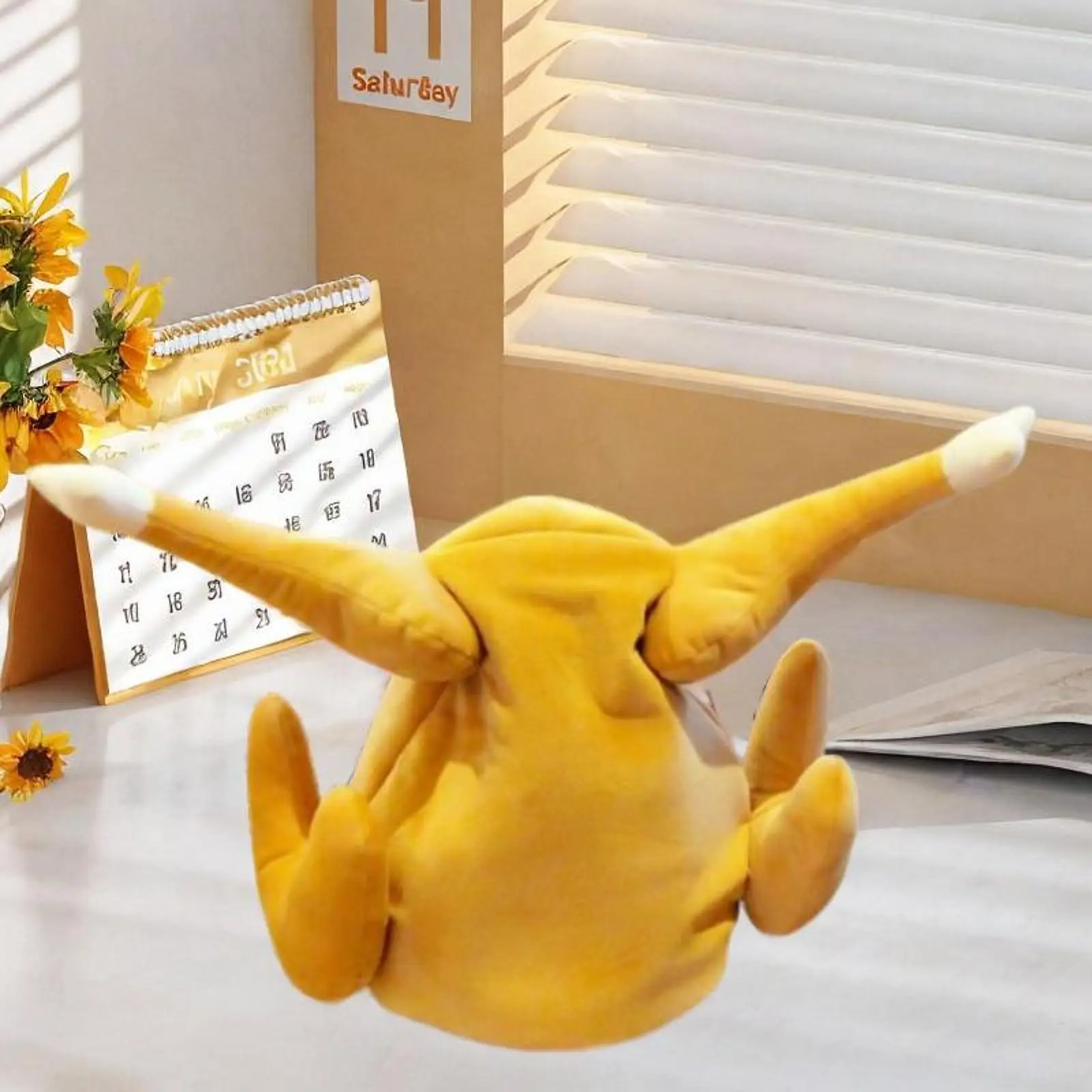 

Funny Turkey Hat Prop Thanksgiving Hat for Roles Play Party Stage Show Festivals