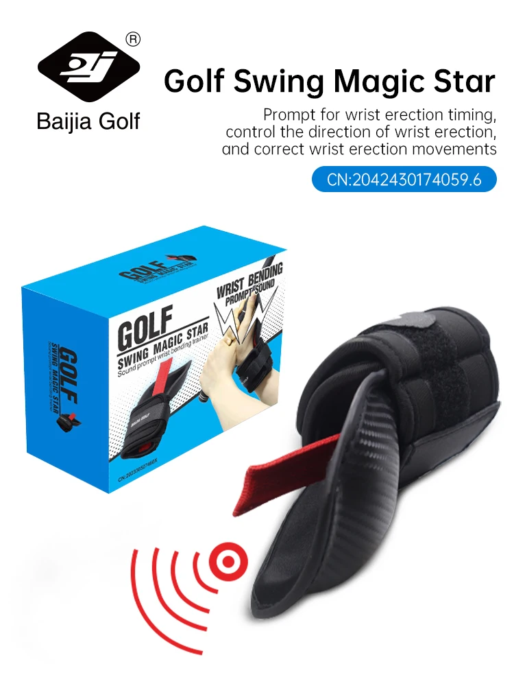 BaiJia Golf Chipping Wrist Angle Corrector Golf Swing Training Aid Hold Wrist Brace Band Trainer Corrector for All Golfers