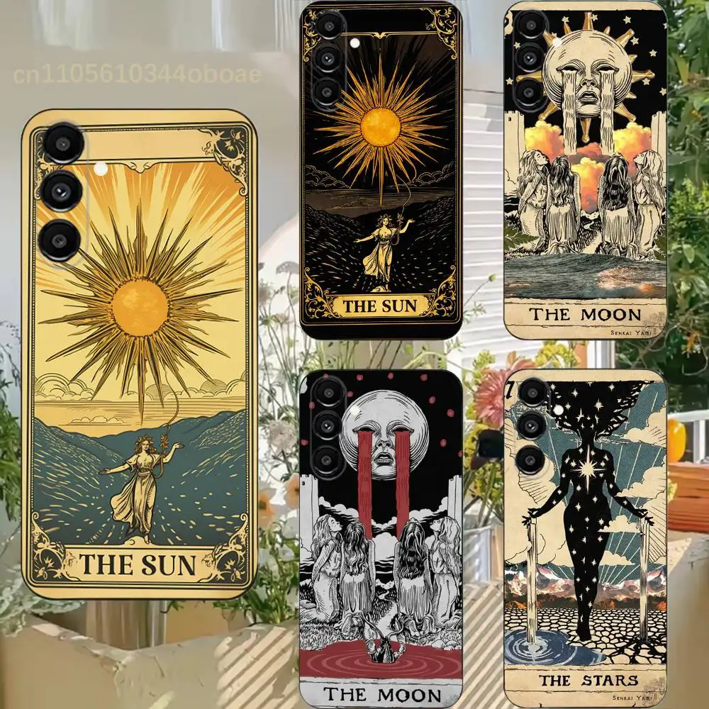 

Tarot Phone Case For Samsung S25,24,21,22,23,20,S30,Ultra,Plus, Fe,5G Silicone Cover