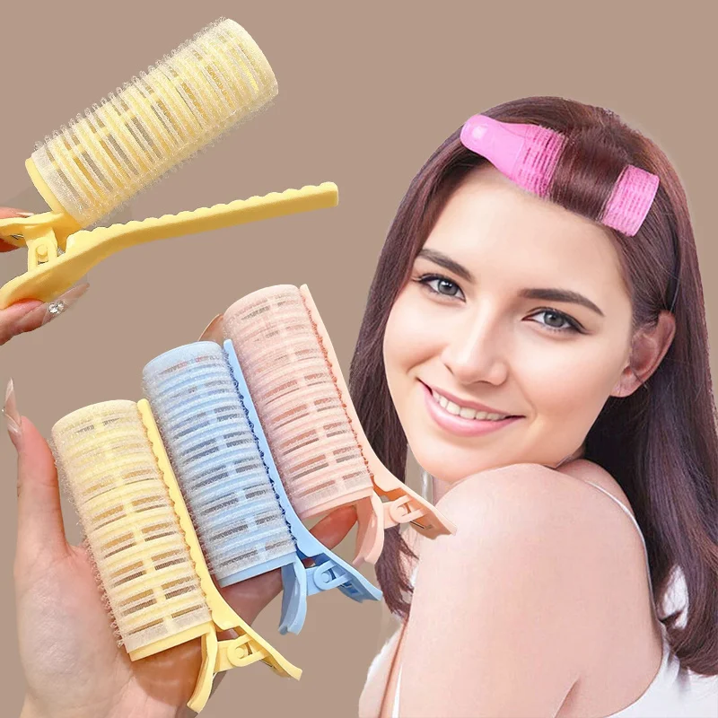 [3pcs Curling Iron Set] No Heat Curling Iron Set with Self-Adhesive Hooks - DIY Fluffy Styling Tool, Suitable for All Hair Types