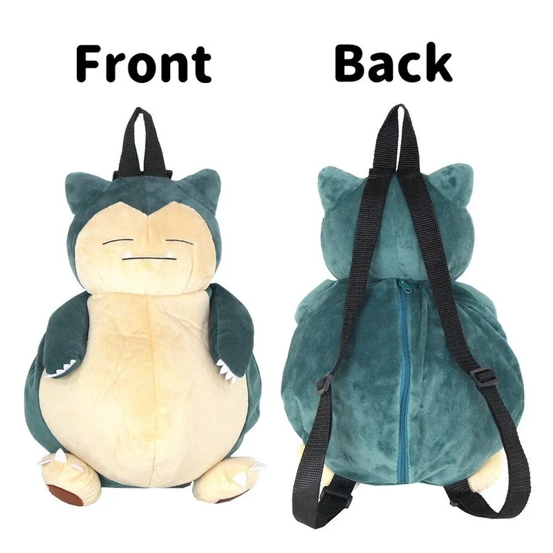 Gorący plecak Pokemon Snorlax Kawayi pluszowa torba plecak para plecak rekwizyty do Cosplay dla dziewczynki chłopiec dziecko prezent urodzinowy dla dzieci