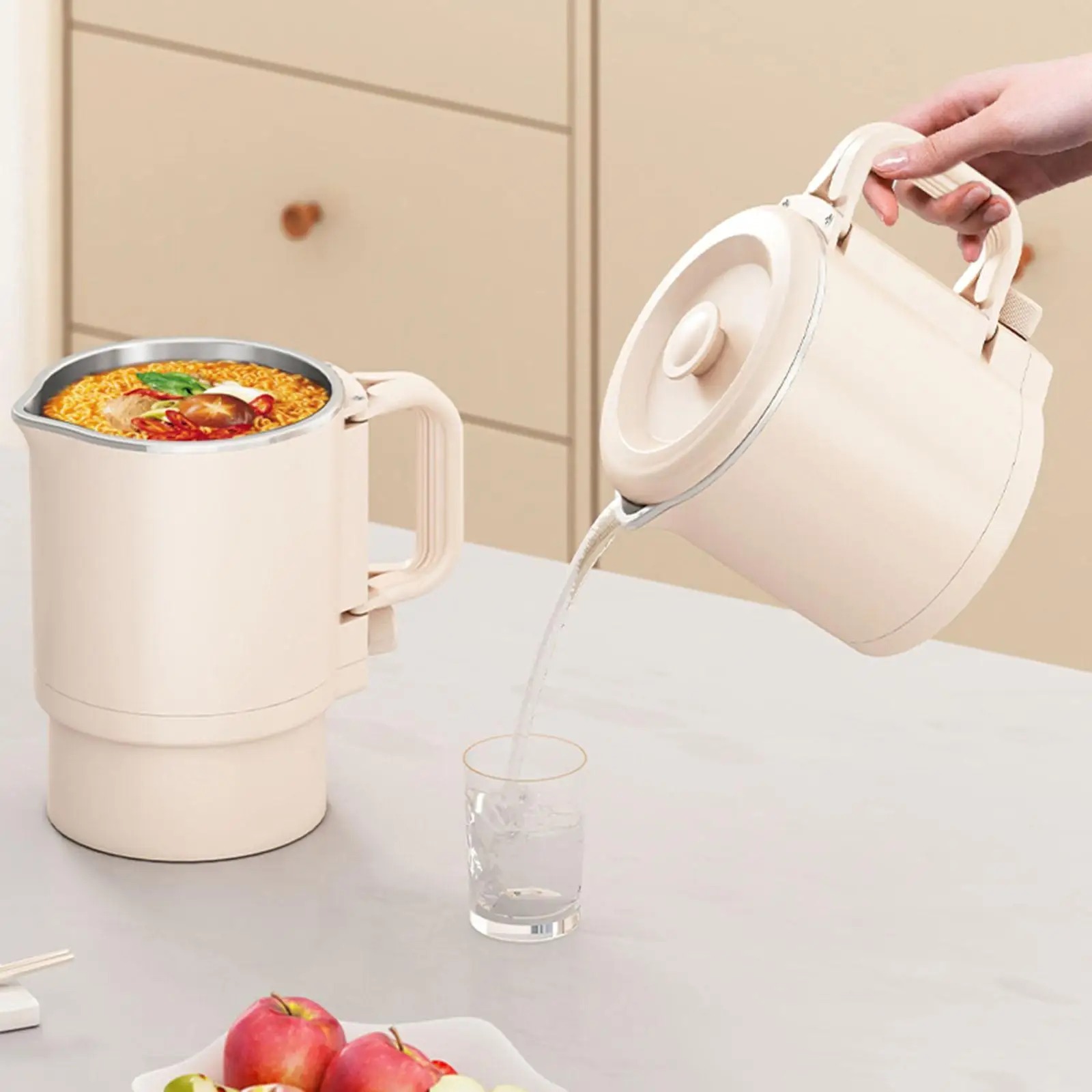 旅行用折りたたみ式電気ケトル,屋外,ホテル,オフィス用のコーヒーケトル,800ml