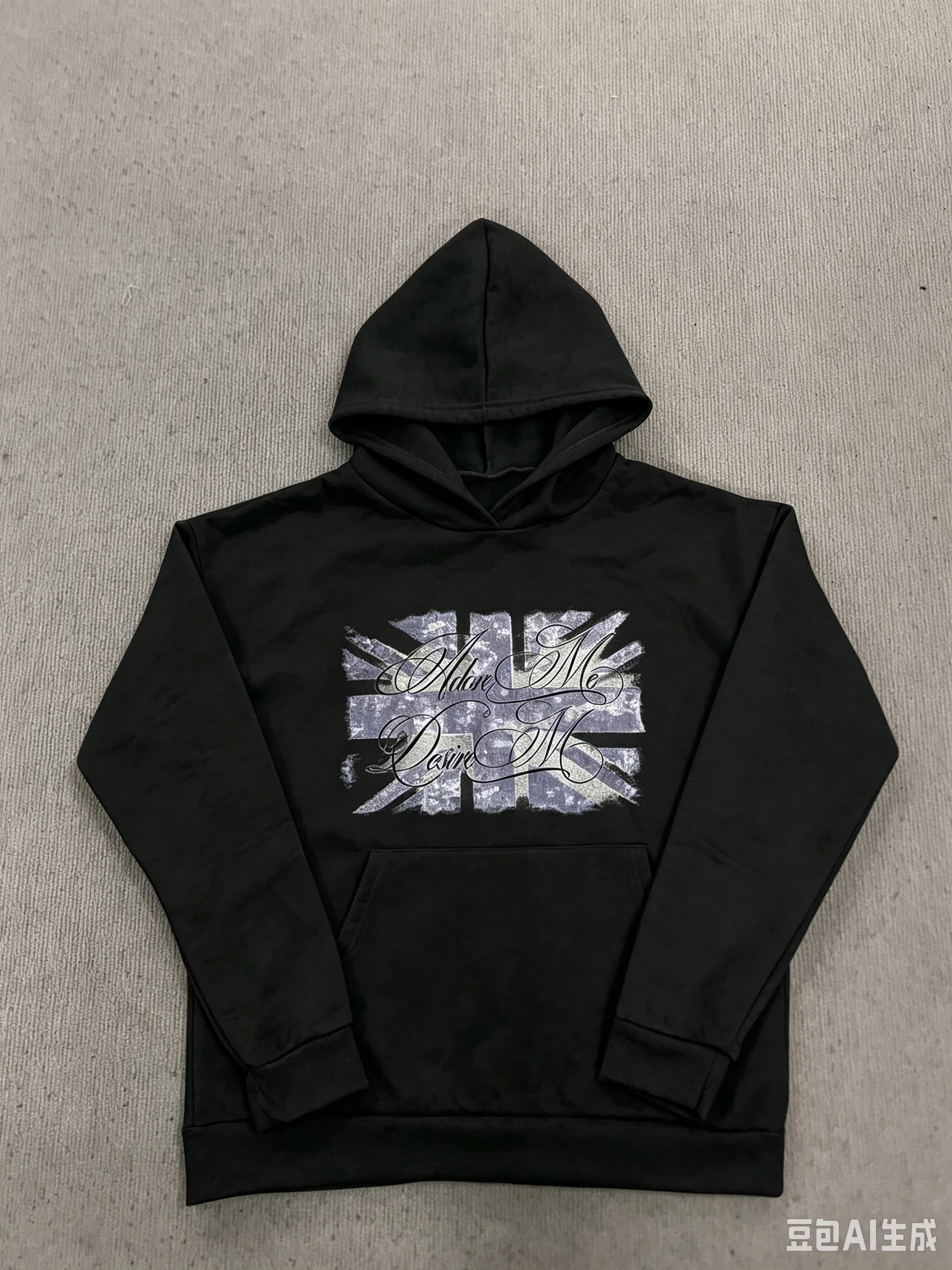 European American Street Fashion Men's Women's Autumn Winter New Personality Letter Print Loose Exercise Casual Hood Hooded Top