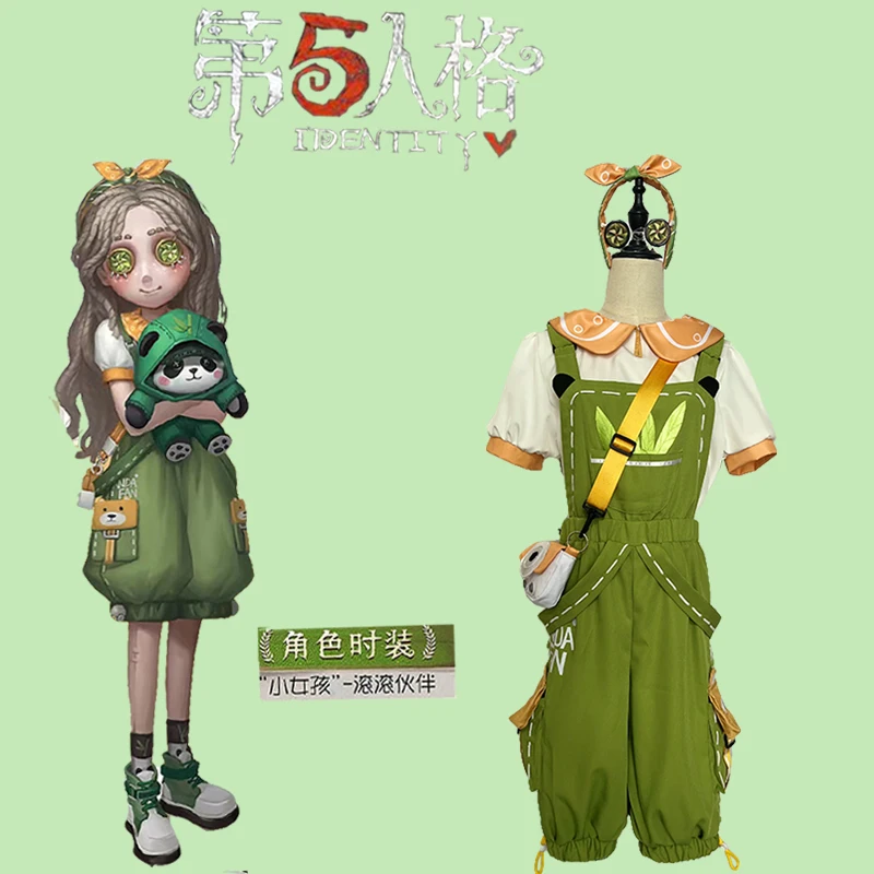 Identity V Cosplay Costume Set Gardener Emma Woods Panda Daycare Worker New Skin Cosplay Clothes Set Girl Women Adult