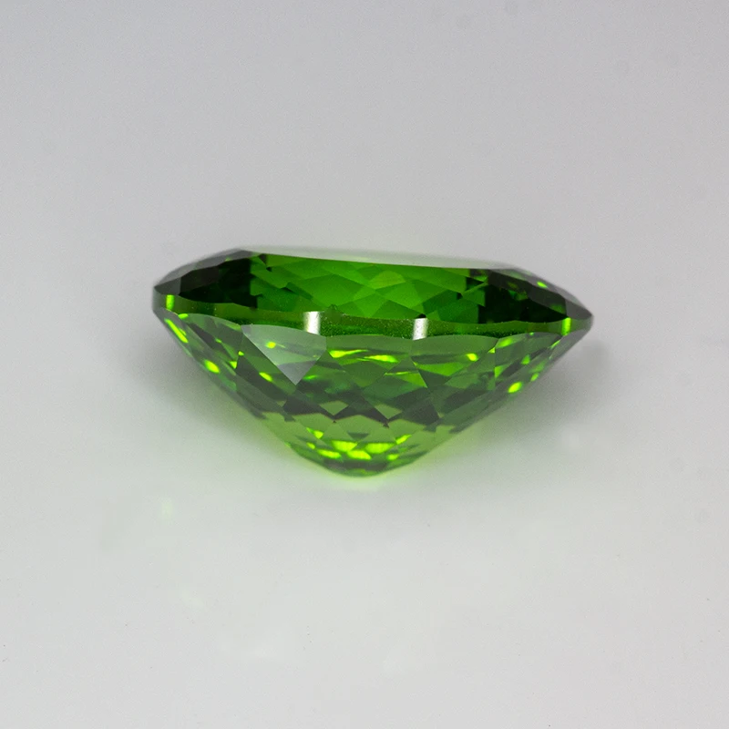 New Green Oval 100 Faceted Cut Cubic Zirconia Lab Zircon CZ 4K Cutting 5A+ Quality for Jewelry Making