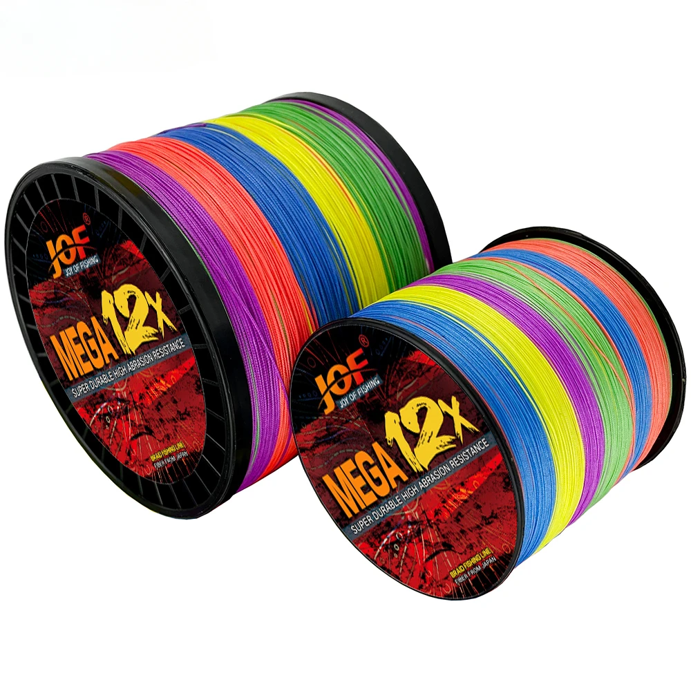 JOF Braided Fishing Line X16/X12 1000/500m Drag 25-200LB Japan PE Line for Freshwater Saltwater Fishing Accessories Pesca