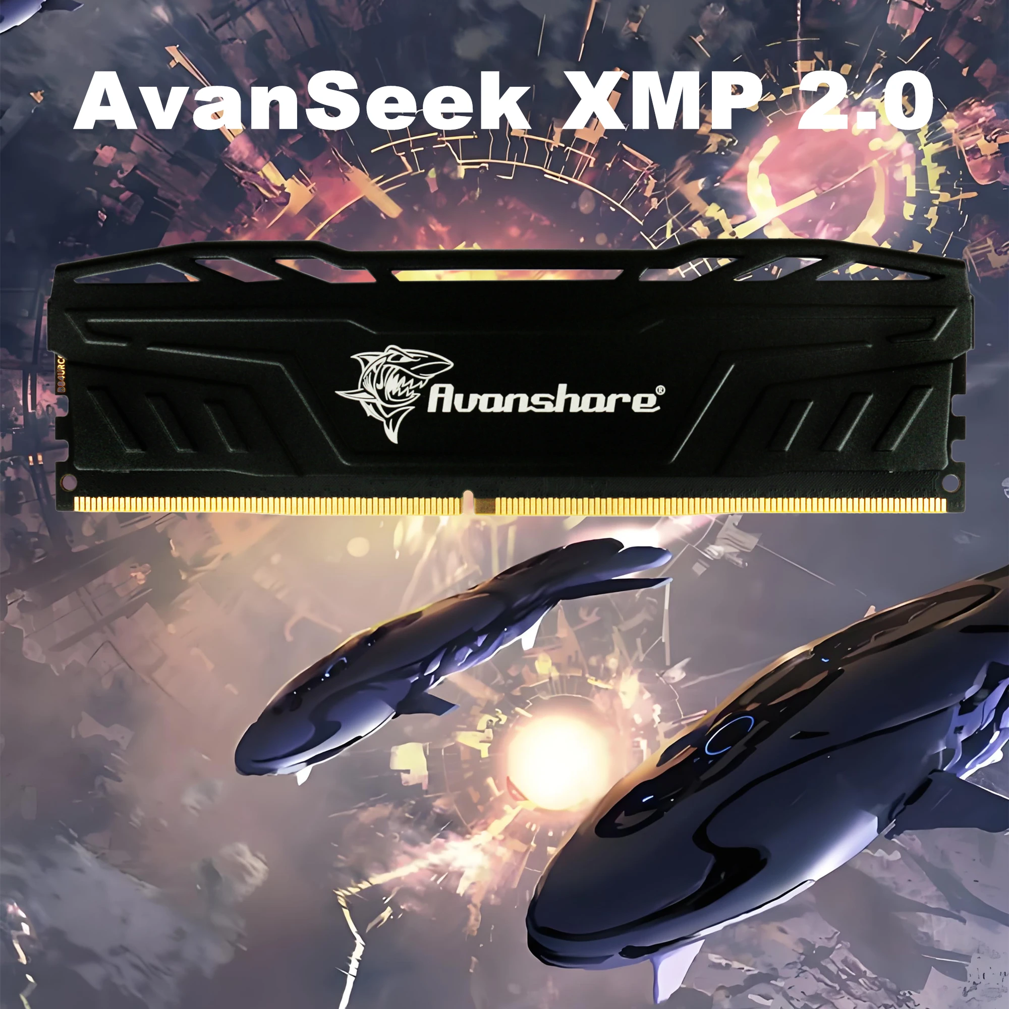 Avanshare RAM Memoria 4GB 8GB 16GB 32GB 2133MHz 2400MHz 2666MHz 3200MHz Desktop Memory DIMM DDR4 PC4-21300 25600 19200