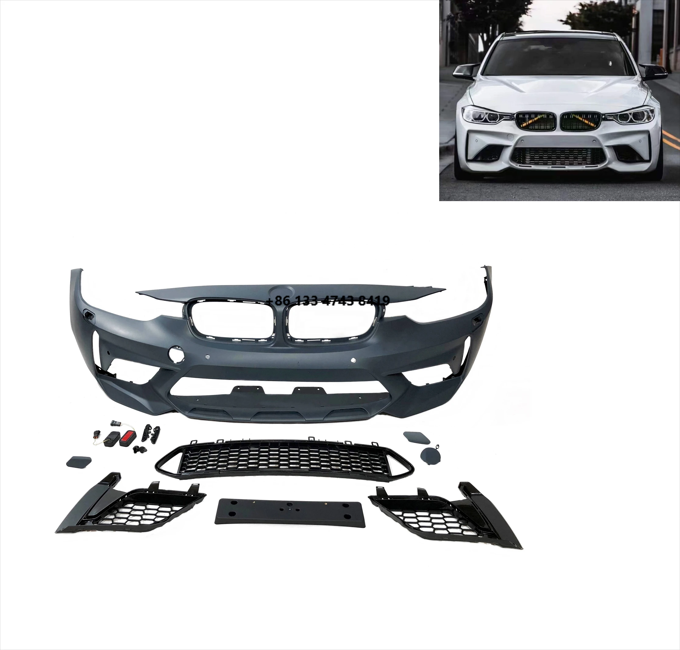 

Front bumper for F30 upgrade to M2C style 2013-2018