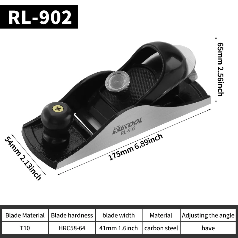 1pc Hand Planer Adjustable Precision Smoothing Wood Plane with Sharp Blade for Surface Edge Corner Plane Trimming and Chamfering