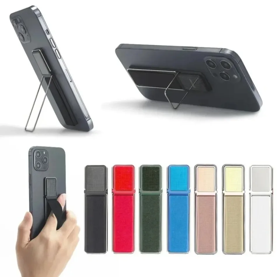 

Простая складная подставка для телефона на рабочий стол, однотонная, с самоклеящейся основой и кольцом-держателем для креативного использования