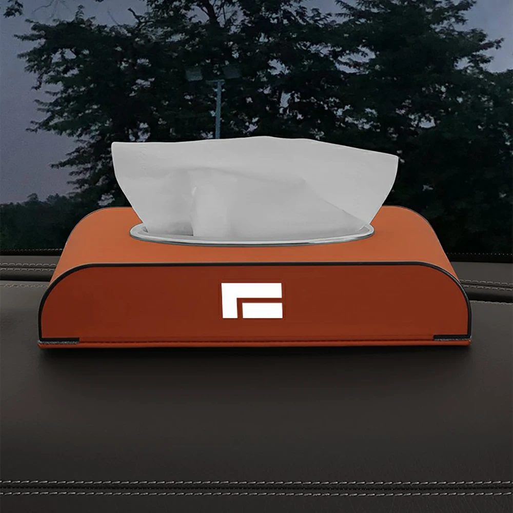 صندوق مناديل السيارة ستوكات ل BAIC JISHI Rox Adamas 2026 مسند الذراع التلقائي حقيبة التخزين مركبة معلقة منديل صندوق ورقي الملحقات #5