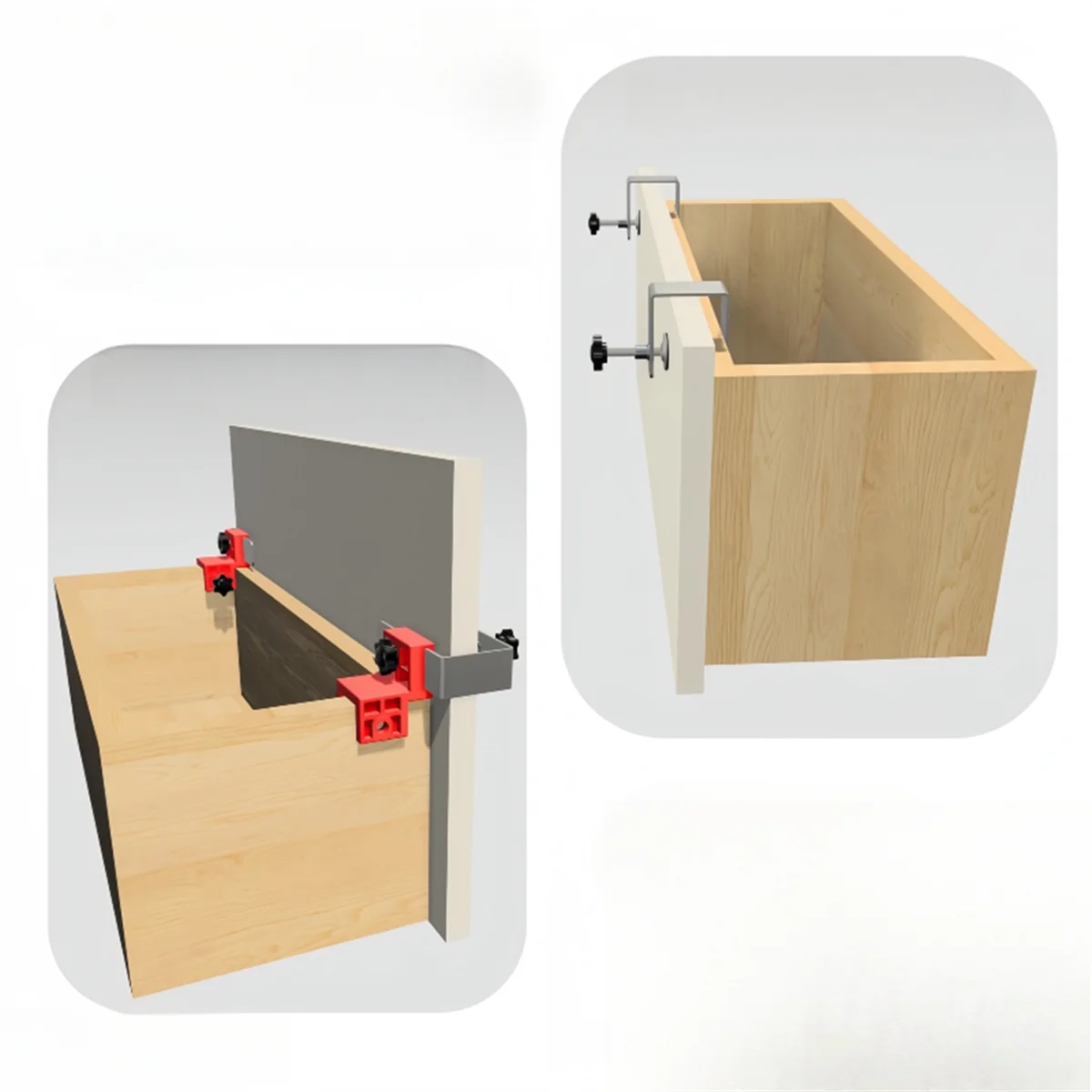 

AA98 High Panel Drawer Panel Installation Adjustable Clamp No Handle Needed Drawer Mount Positioning Clip Carpenter Tool