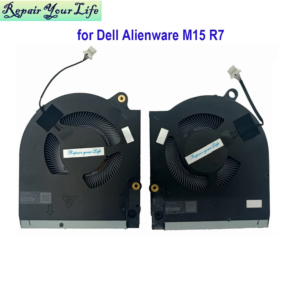 CPU GPU Fan For Dell For Alienware M15 R7 M15R7 ALWM15-R2763QB Gaming Laptop Cooling VGA Fans EG75071S1-C200-S9A EG75071S1 C210