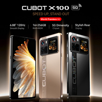 Smartphone 5G Cubot X100, Android 15, Dimensity 7025, 6nm, 2.5GHz,6.88-inch Screen,16GB(8+8),256GB, 64MP Camera, 5100mAh Battery