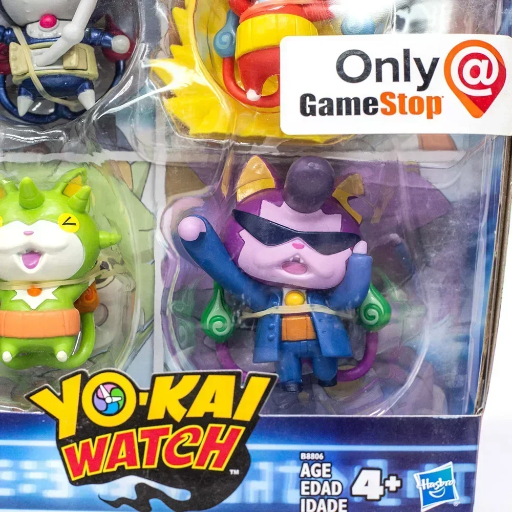 Hasbro yokai relógio brinquedo figuras de ação medalhas exclusivo robonyan thornyan baddinyan jibanyan modelo brinquedo coleção crianças presentes