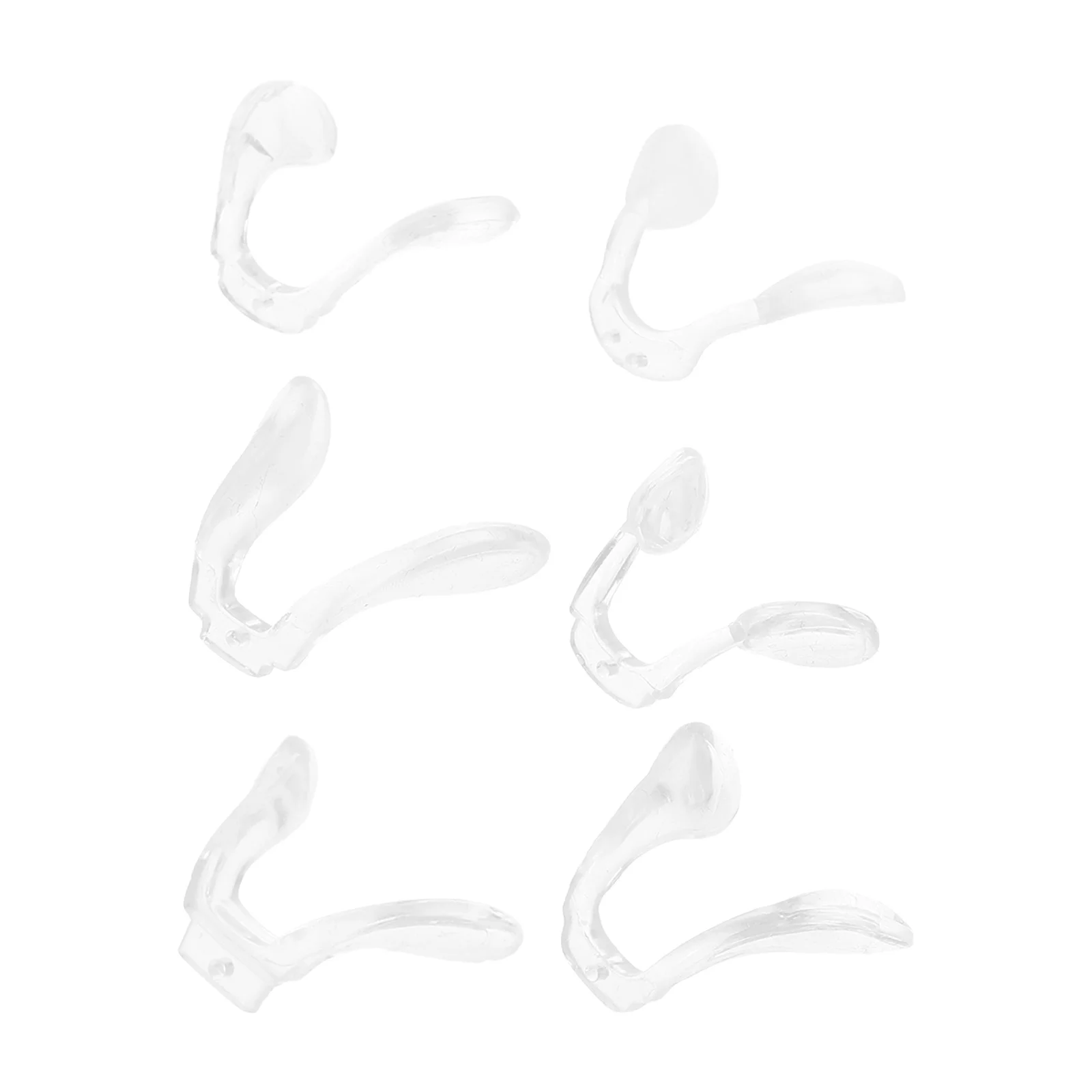 

6Pcs Eyeglasses Nose Pads Silicone Cushions Comfortable Non-Slip Support Eyewear Accessories Glasses Nose Pads Push in