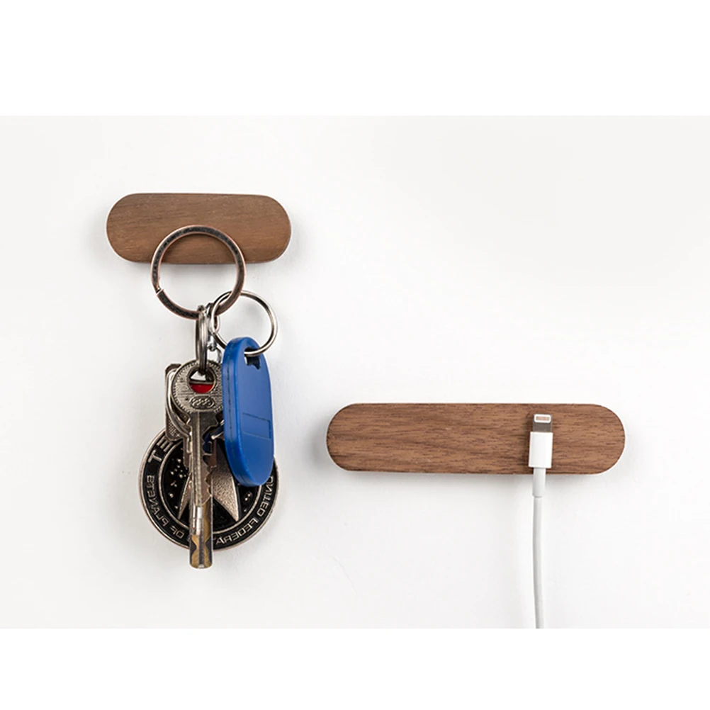 

Magnetic Key Holder Stylish Wooden Fridge Hook Minimalistic ganizer H crafted Plant Wax Oil Keys Storage Wall Decor
