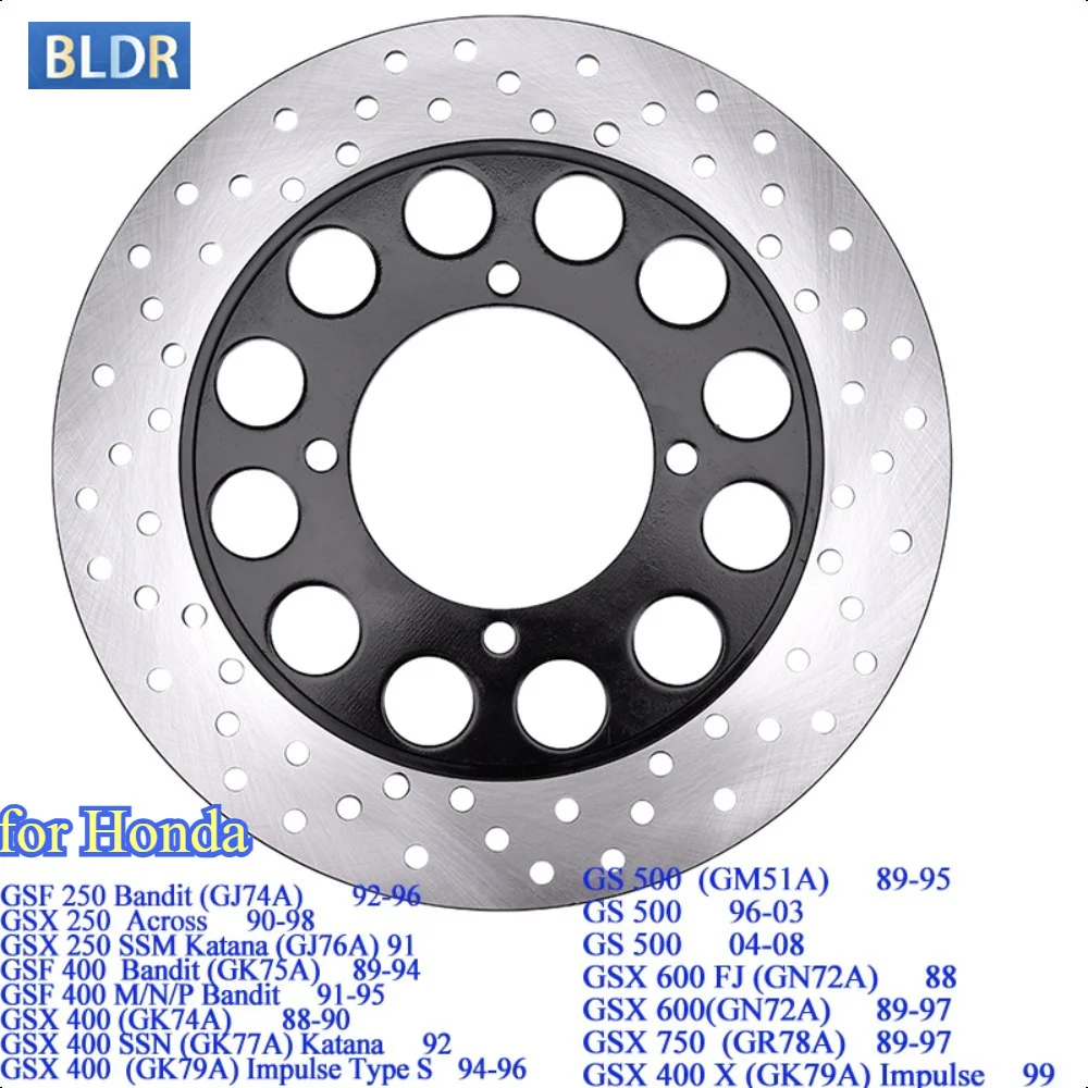 

Front Brake Disc for Honda GSF 250 GSF400 Bandit GJ74A GK79A GSX 250 F Across GSX250 SSM Katana GJ76A GS 500 EK GSX600 GSX 750