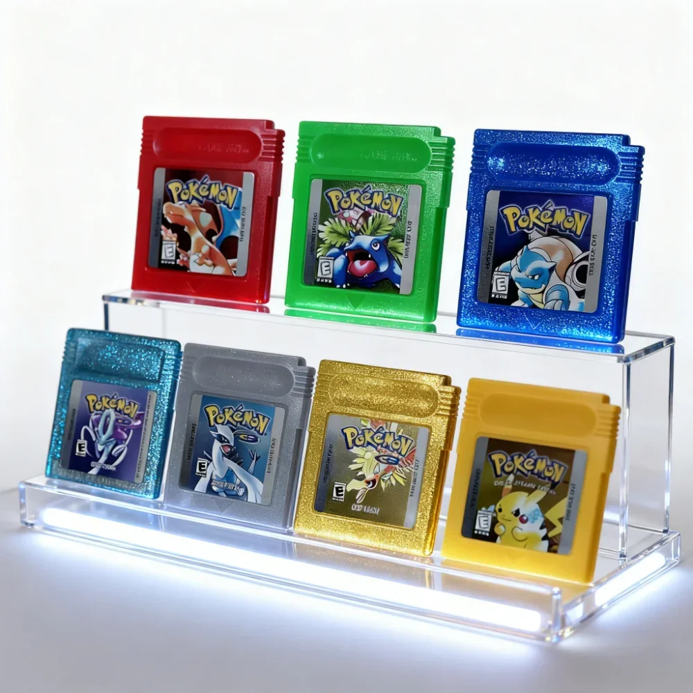 -16 Bit Video Game Console Cartridge GBC Game Card PokémonSeries Blue Crystal Golden Green Red Silver Yellow USA Version