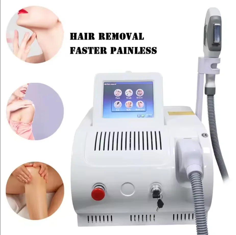

Portable OPT IPL Hair Removal Machine WIth 3Filter 640nm 532nm 480 Skin Rejuvenation Acne Treatment For Salon Permanent Device