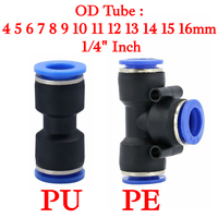 PU PE4 5 6 7 8 9 10 11 12 13 14 15 16mm 1/4\