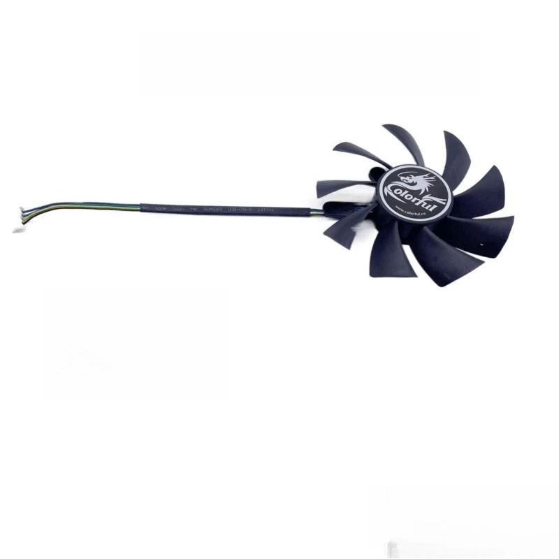 .. for Seven Rainbows GT740 630 950 650GTX1050TI Thunderstorm Shark, Fire God of War, Graphics Card Temperature Controlled Fan.. view 4