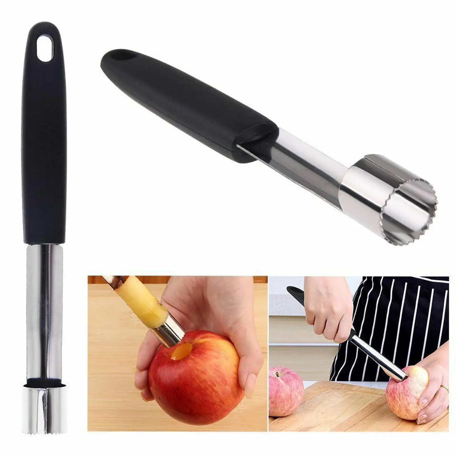 Pear Seed Remover Cutter Kitchen Gadgets Stainless Remove Apples Vegetable Steel Dates Home Twist Tool Pit Core Red Fruit