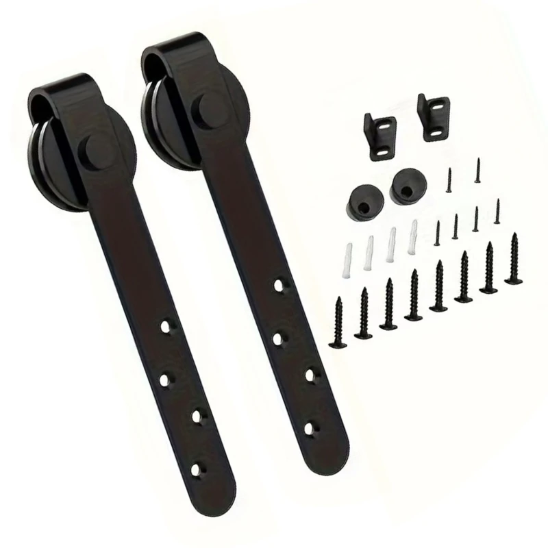 2PCS Permanent Sliding Door Casters Mild Steel Building 1 3/8