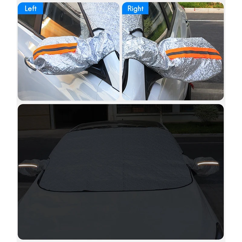 Car Windscreen Cover Thicken Magnetic Sunscreen Snow Ice Frost Windscreen Cover Sun Shade Protector