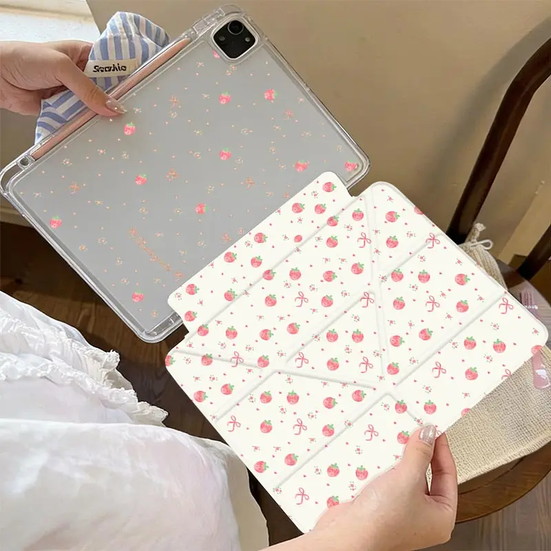 Multi View Angles 3+Y Fold Case For iPad10.2 7/8/9th 4/5th 10.9 iPad A16 2025 11th Air11/13inch IPad Mini6 8.3 Pro 11 2024