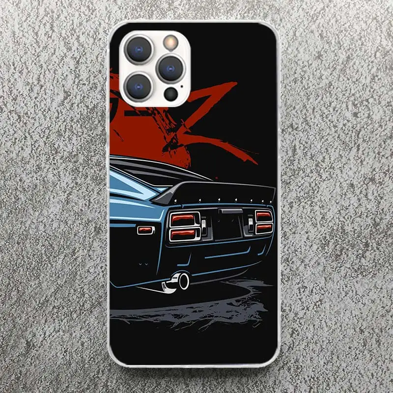 Jdm Sportwagen 350z 370z 240z Telefoonhoesje Voor Apple Iphone 15 14 13 12 11 Pro Max Mini Xs Xr X 7 Plus 8 + Se Zachte Siliconen Print S