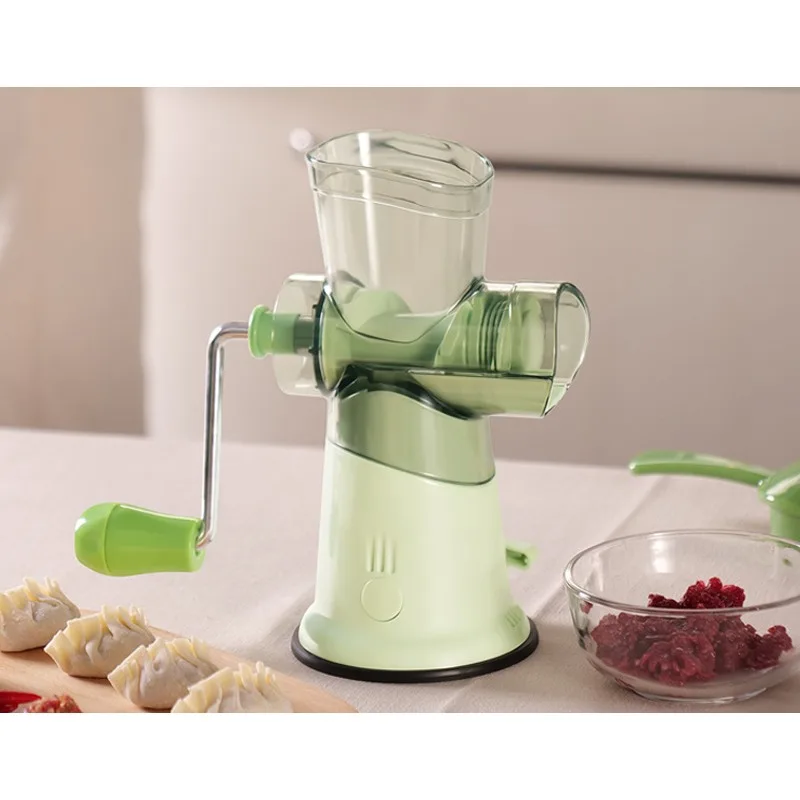 Meat Grinder, Household Kitchen Hand Operated Vegetable Cutter, Portable Tool, Multi-functional Manual Meat Cutter