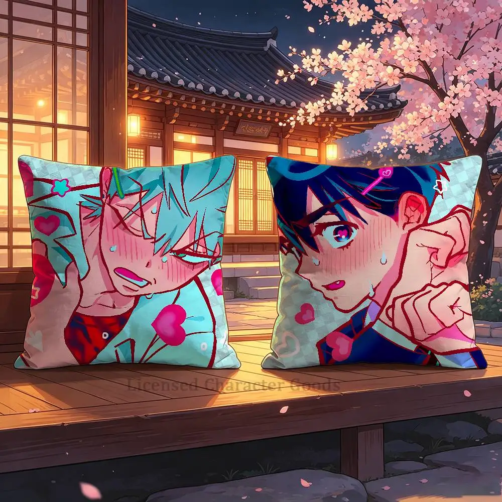 A-Alien S-Stage Couple Polyester Printed Pillow Cover Square 30 35 40 45 50 55 cm Soft for Sofa Bed Car Home Decor